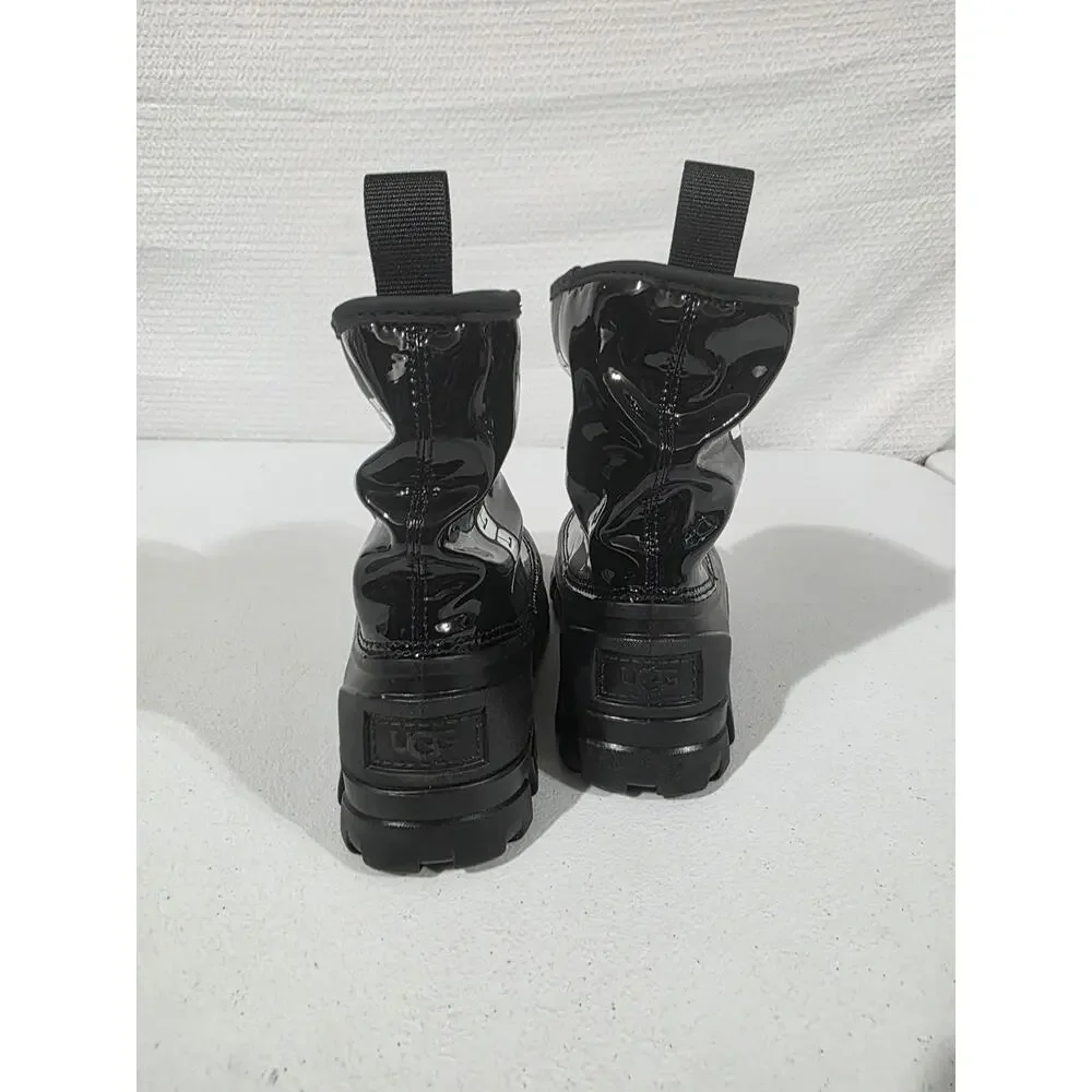 UGG Classic Brellah Mini Boots Black Waterproof kids Size 4